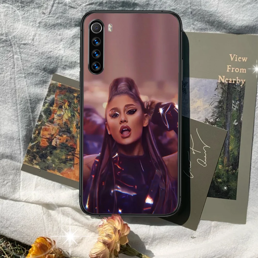 

Ariana Phone Case For XIAOMI Redmi Note 5 7 8 T 9 6A 7A 8A 9S K 20 30 Pro black Bumper Fashion Cover 3D Cell Trend Etui Soft