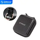 Чехол для наушников ORICO, сумка для портативных наушников, жесткий ящик для хранения карт памяти, usb-кабель, мини-сумка для наушников-черный