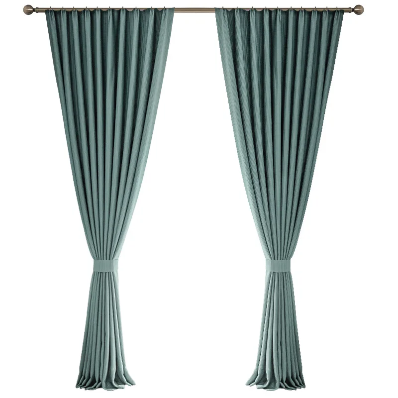 Плотные фланелевые занавески Роскошные зеленые/фиолетовые/розовые затемняющие