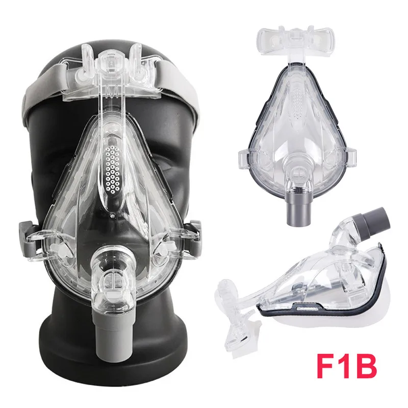 FM1 маска для лица CPAP Авто CPAP BiPAP маска с бесплатным головным убором Белый s m l для сна апноэ OSAS храп людей