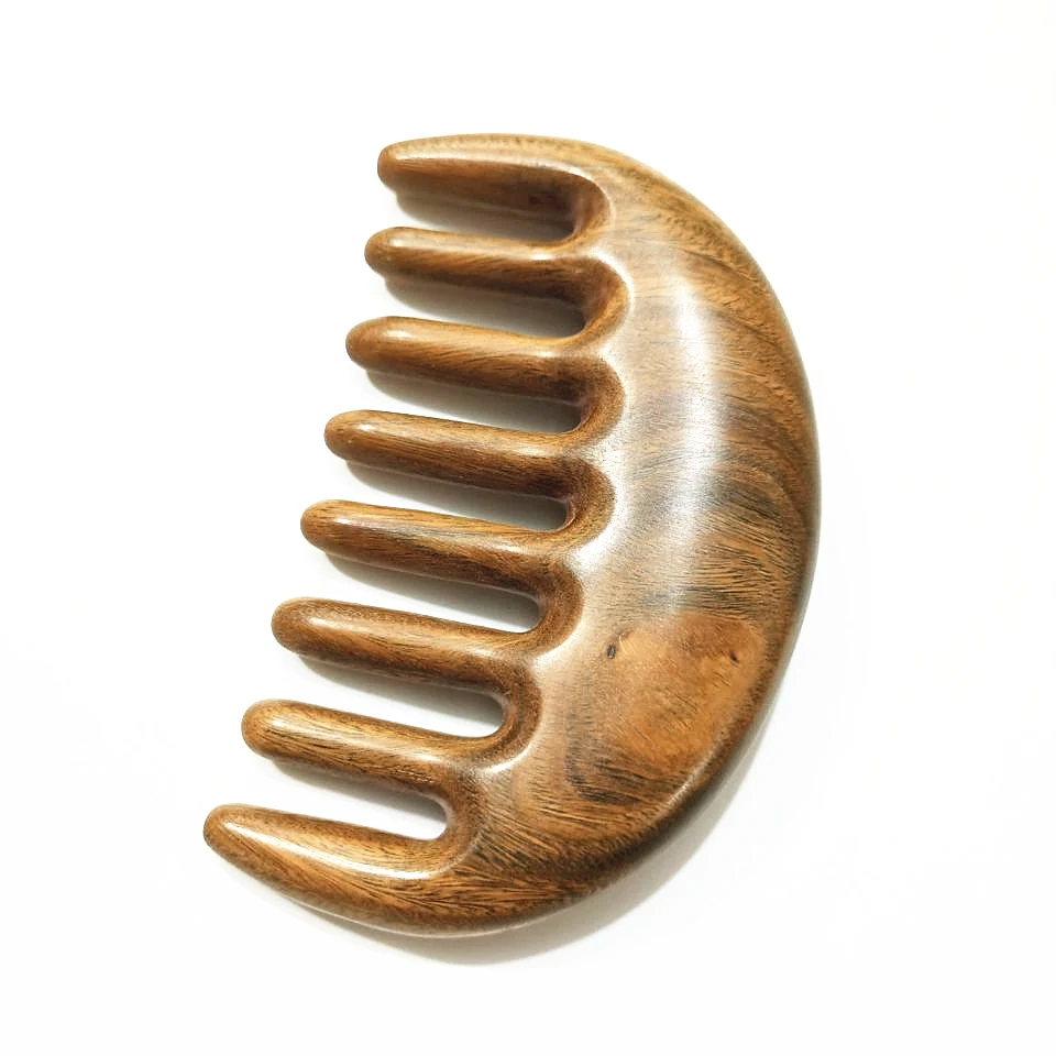 MC Новинка массажная Расческа с пятью зубами меридиан зеленый сандаловое дерево