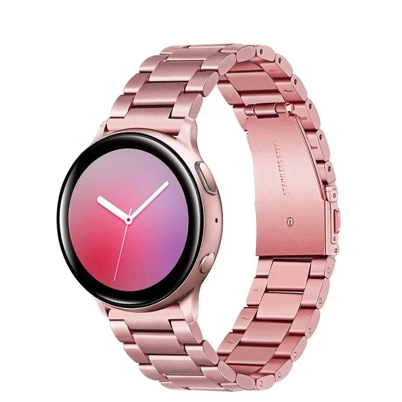 Ремешок для часов Samsung Galaxy Watch Active2 из нержавеющей стали розовое золото 40 мм 44 SM-R830