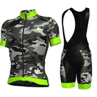 Трикотажный Мужской комплект для триатлона, одежда с коротким рукавом для езды на велосипеде, летняя одежда для горных велосипедов