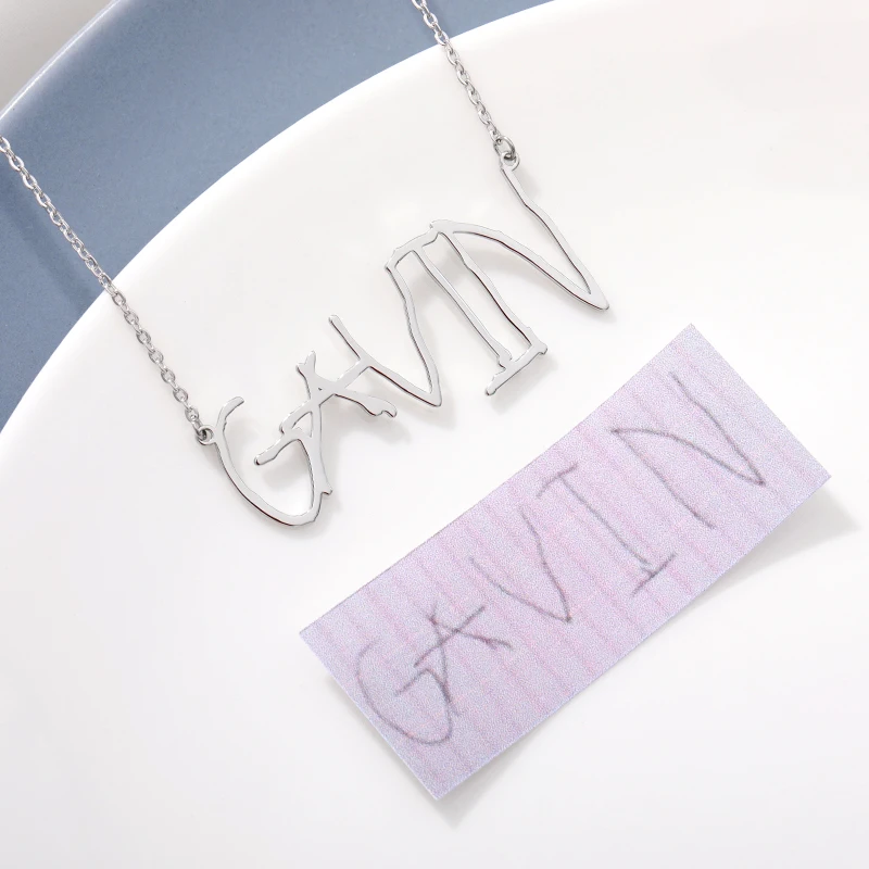 Оригинальное ожерелье для рукописного письма значимое с индивидуальной