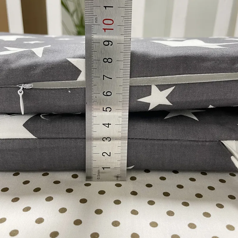 Лидер продаж бампер для детской кроватки u-образной съемной молнией хлопковые