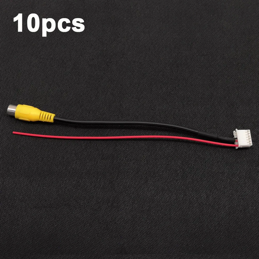 

10pcs 12Pin Original Video Input Switch Reverse Camera RCA Adapter Cable For Skoda Fabia NW202 2018 with 9-inch Screen