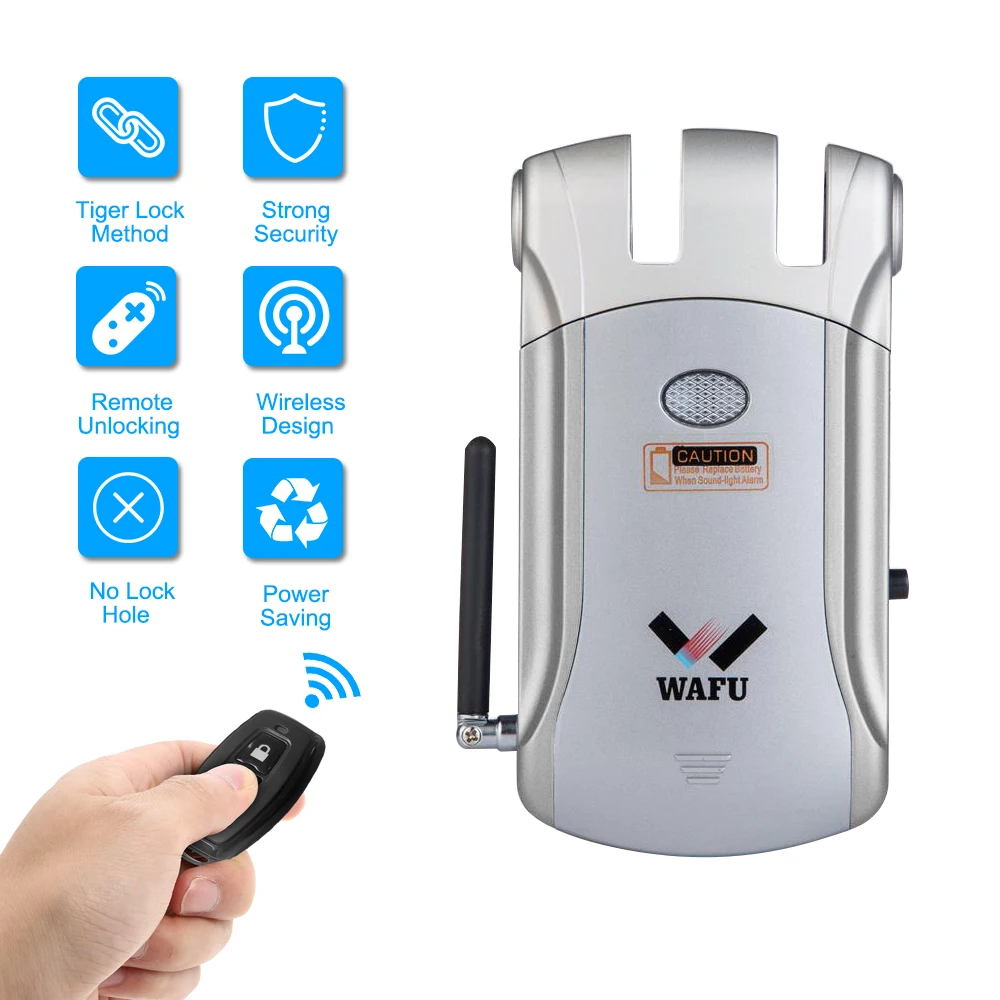 WAFU 008 дверной замок беспроводной пульт дистанционного управления Невидимый