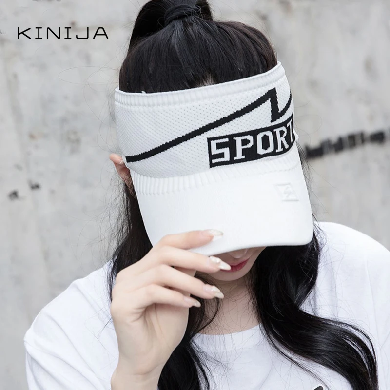 Женские вязаные бейсболки с широкими полями летние шапки буквенным козырьком