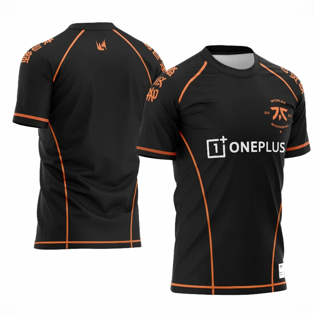 

2020 год, футболки LOL LEC Fnatic с именем на заказ, униформа рекклс, футболки, фанаты, Джерси для мужчин и женщин, индивидуальная ID футболка, мужская ...