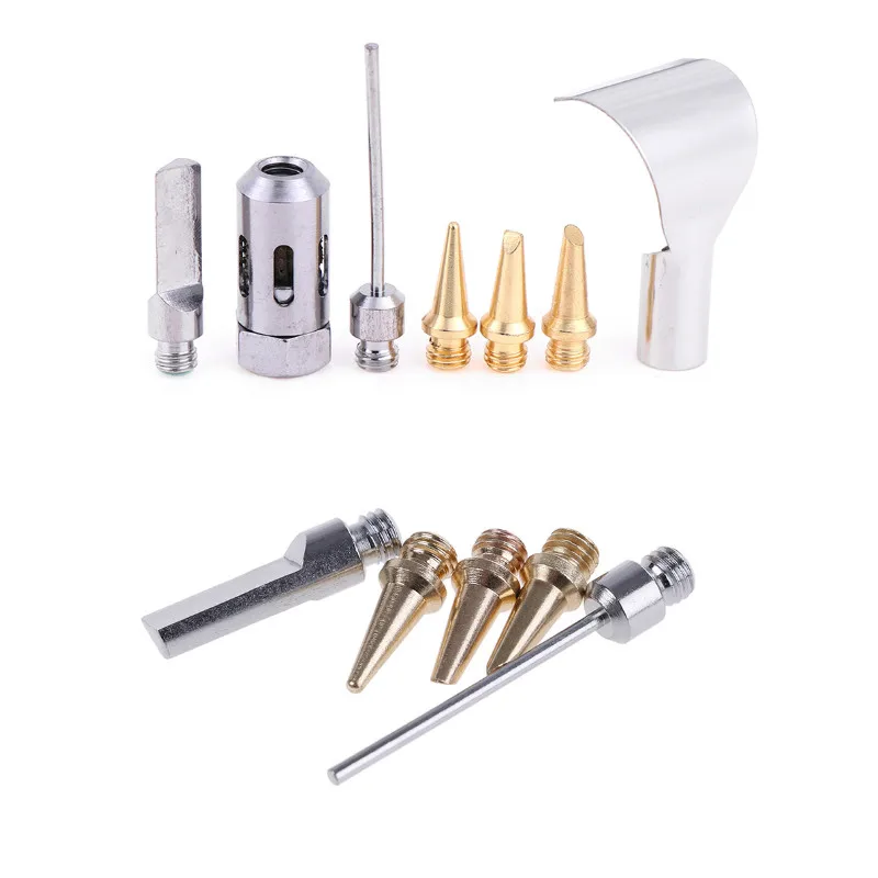 

HS-1115K Butane Gas Soldering Iron Kit Welding Kit Torch Pen Tool /1Pc Copper+Iron Gas Welding Kit Gas Soldering Iron Head
