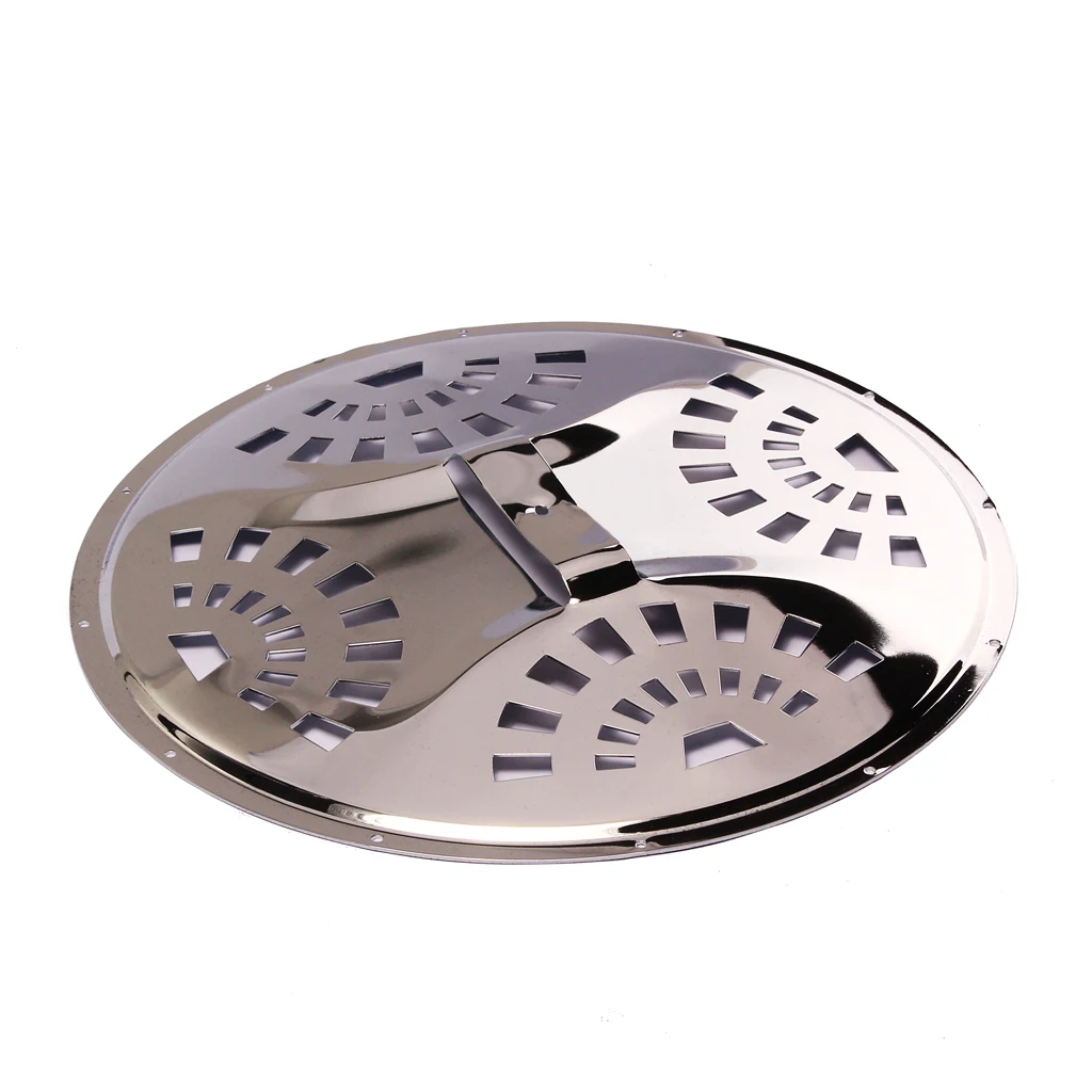 

Sliver Resonator Iron Dobro Guitar Coverplate For Spider Bridge 281 X 274mm