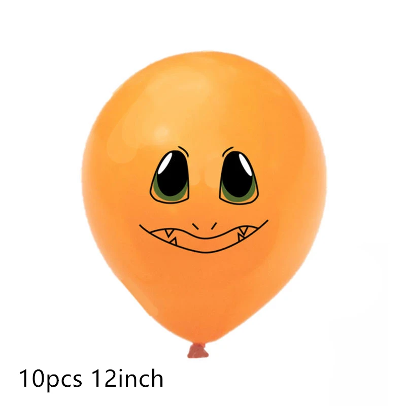 10pcs 12inch Новые воздушные шары Пикачу pokemon go, праздничные вечерние шары с днем рождения, праздничные украшения для детей, подарок для мальчиков, Мультяшные игрушки - Цвет: 10pcs 12inch