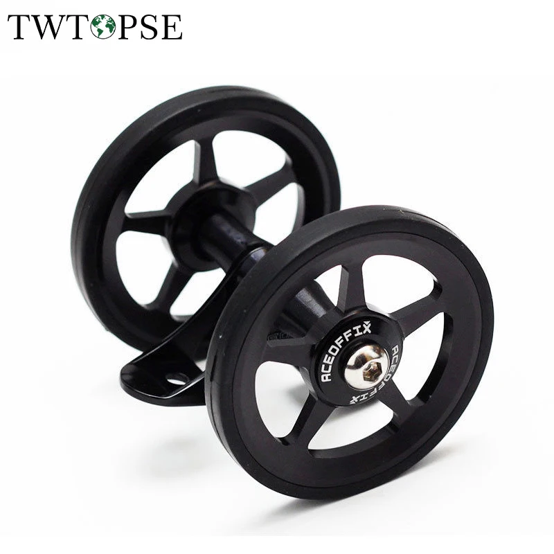 TWTOPSE легкий 65 г велосипед Easywheel брызговик ezWheel для Brompton Складной Велосипед Брызговики колеса двойные AL7075 CNC 60 мм