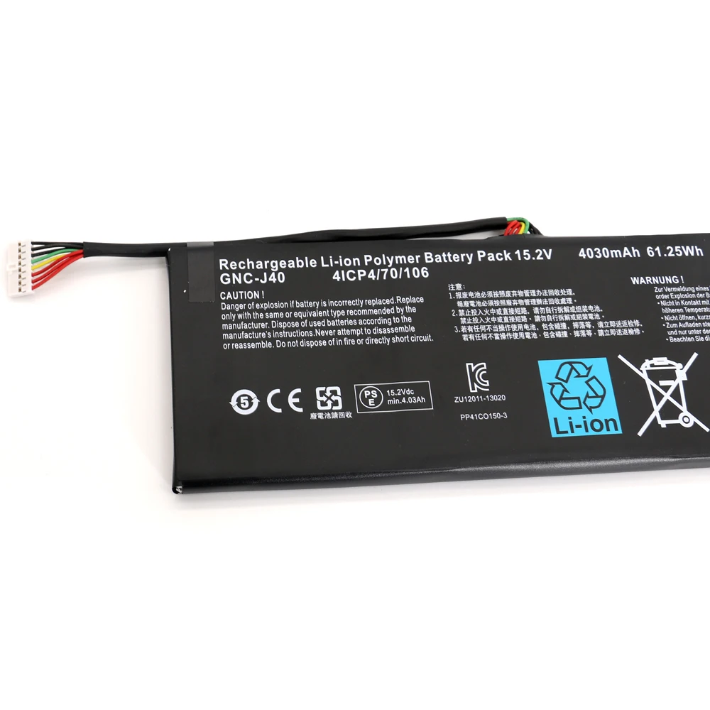 Аккумулятор SHUOZB для ноутбука 15 2 в 4030 мАч Втч 961TA013F GIGABYTE P34W P34K P34F P34G V2 V3 V5 V7 Series