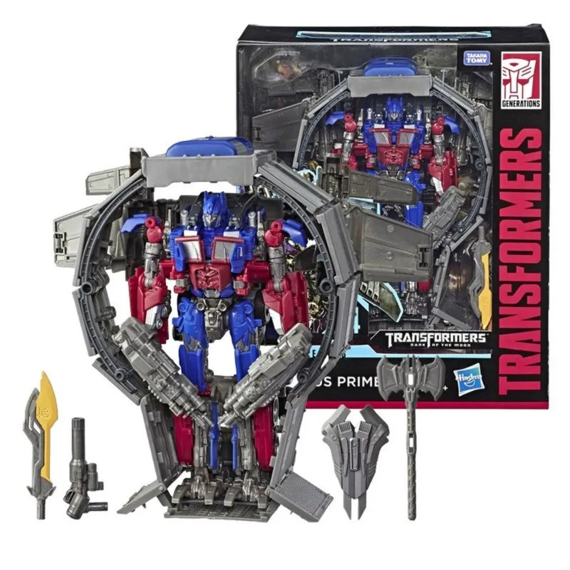 

25cm Hasbro Studio Series Transformers SS44 Optimus Prime with Ring Car PVC Action Figure Deformation Robot Model Toy
