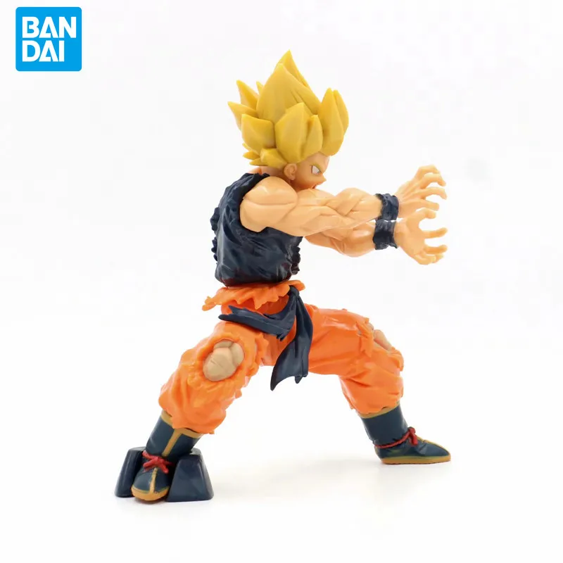 BANDAI 20CM PVC Anime Action Figure Dragon Ball Dragon Ball Super Saiyan 2 Tortoise Qigong Son Goku Boxed Action Figure images - 6