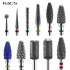 Аппарат для маникюра KADS электрическое сверло для ногтей, 26 типов, алмазные фрезы из сплава и керамики, вращающиеся заусенцы, сверление ногтей
