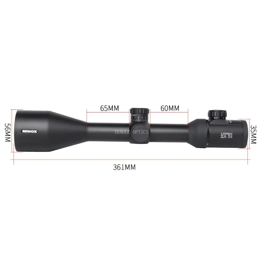 MINOX 5-25X56SFIR Cross Sight зеленый красный с подсветкой тактический оптический прицел