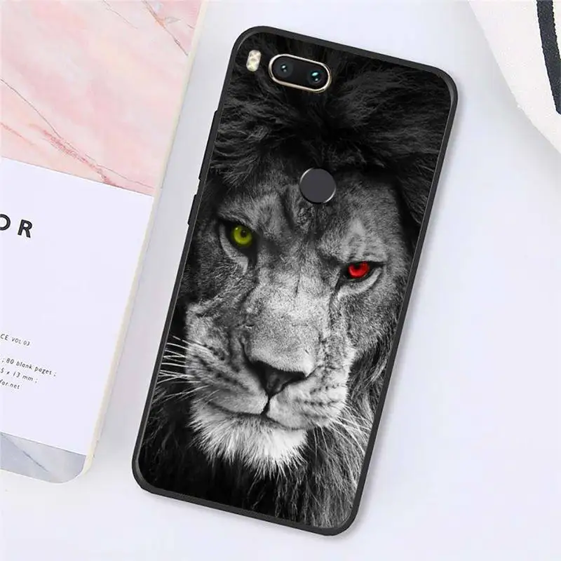 

lion Ferocious prairie animals Phone Case For Xiaomi Redmi note 7 8 9 t max3 s 10 pro lite cover funda coque shell