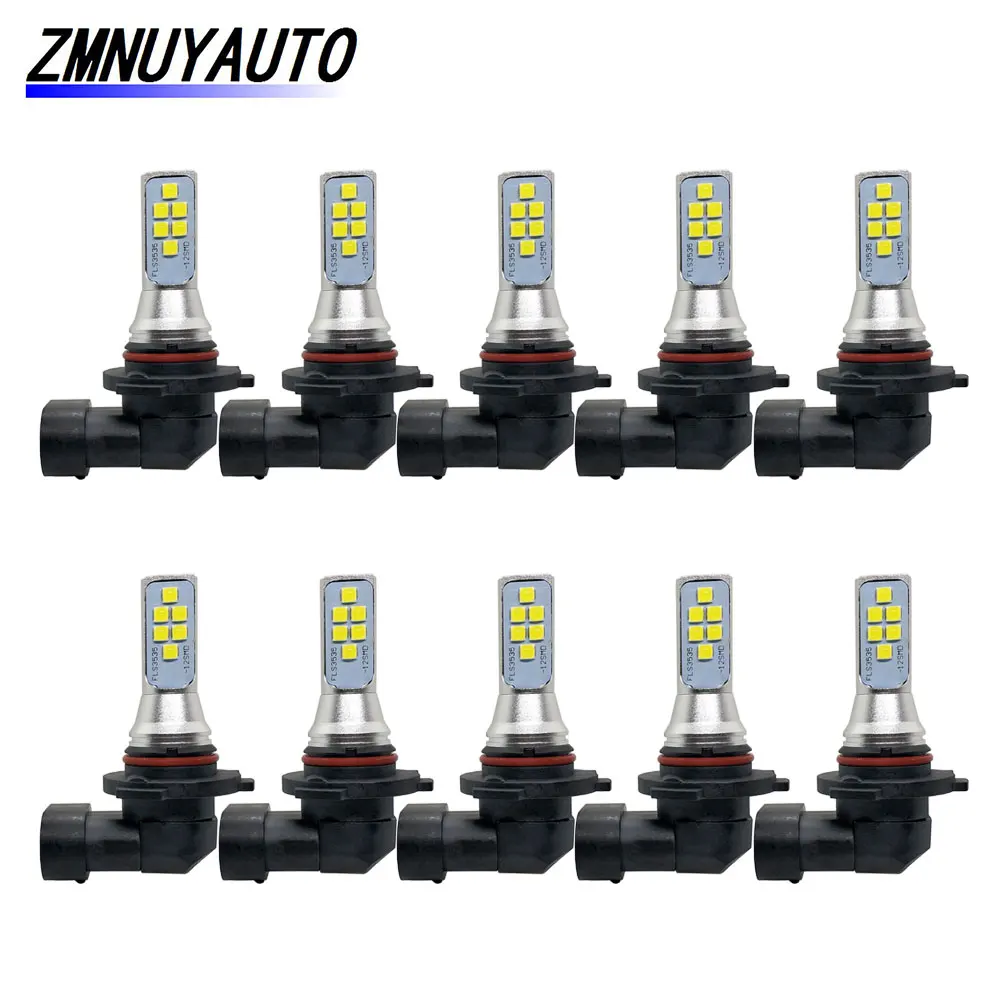 10 шт. Автомобильные противотуманные фары HB3 9005 HB4 9006 Led 12 SMD 1400LM 6000K В|Автомобильная
