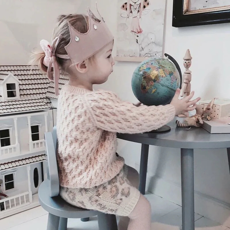 Свитер для маленьких девочек и мальчиков комплекты одежды 2020 весенний вязаный