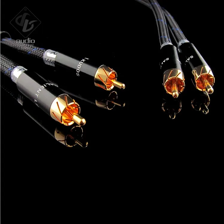 

2PCS SLK OCC single crystal copper XLR RCA audio signal cable