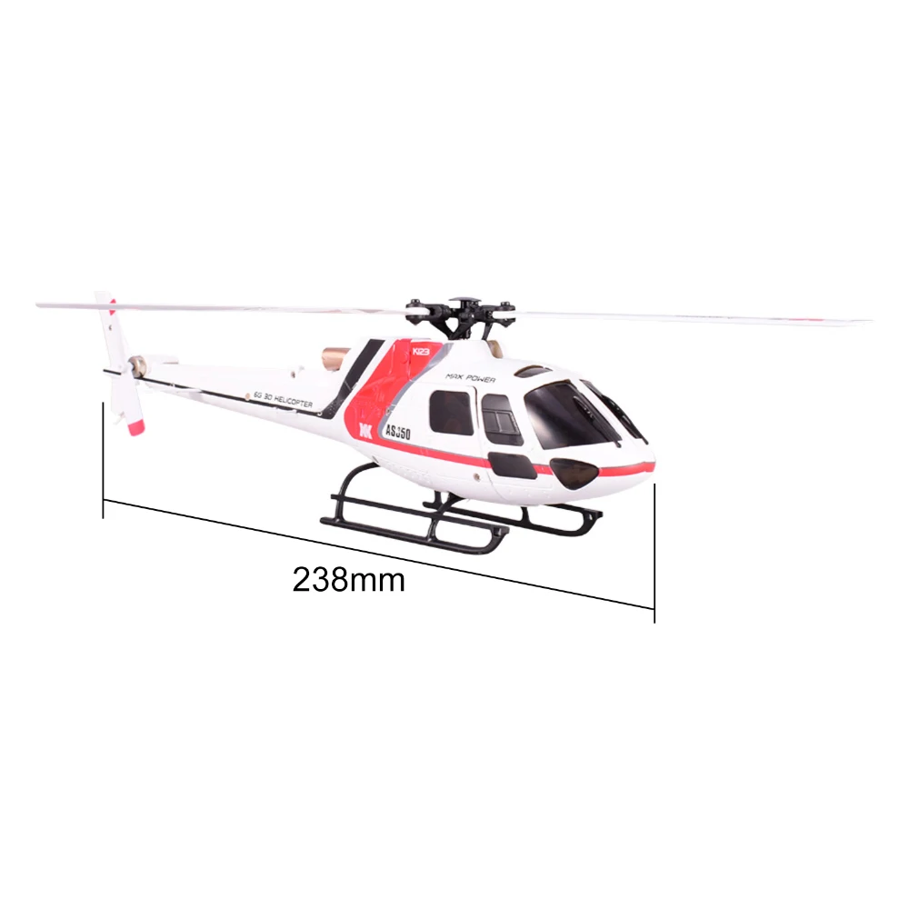 Wltoys XK AS350 K123 6CH 3D 6G система дистанционного управления бесщеточный вертолет BNF без
