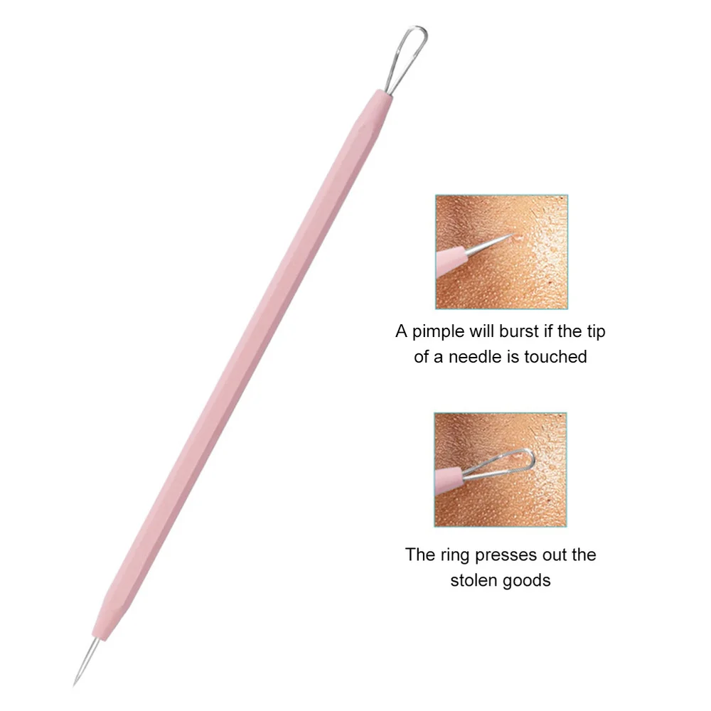 

1 Set 6pcs Pimple Needles Blackhead Extraction Needles Acne Removal Tools )