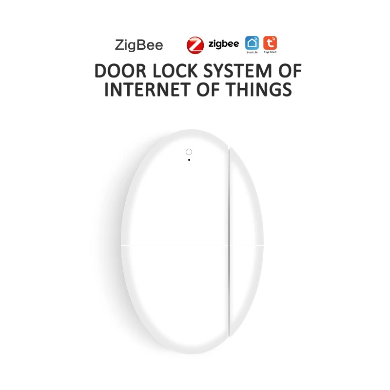 

Tuya ZigBee Smart Life Smart Door Sensor Window Sensor Door Magnetic Alarm Detector Work With Alexa Google Home Assistant