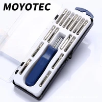 moyotec 16 in 1 multi functional screwdriver set mini magnetic screwdriver bits kit hand tools household repair tools set