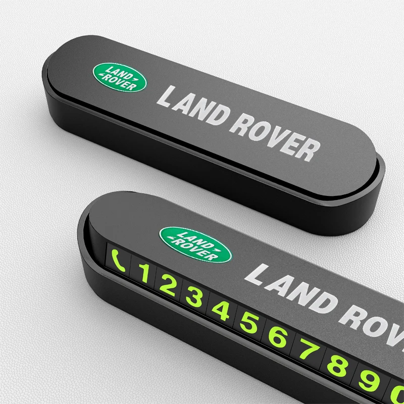 

Car Temporary Parking Card Phone Number Card Plate Sticker for Land Rover Range Rover Velar Sport Discovery 2 3 4 Defender Goods