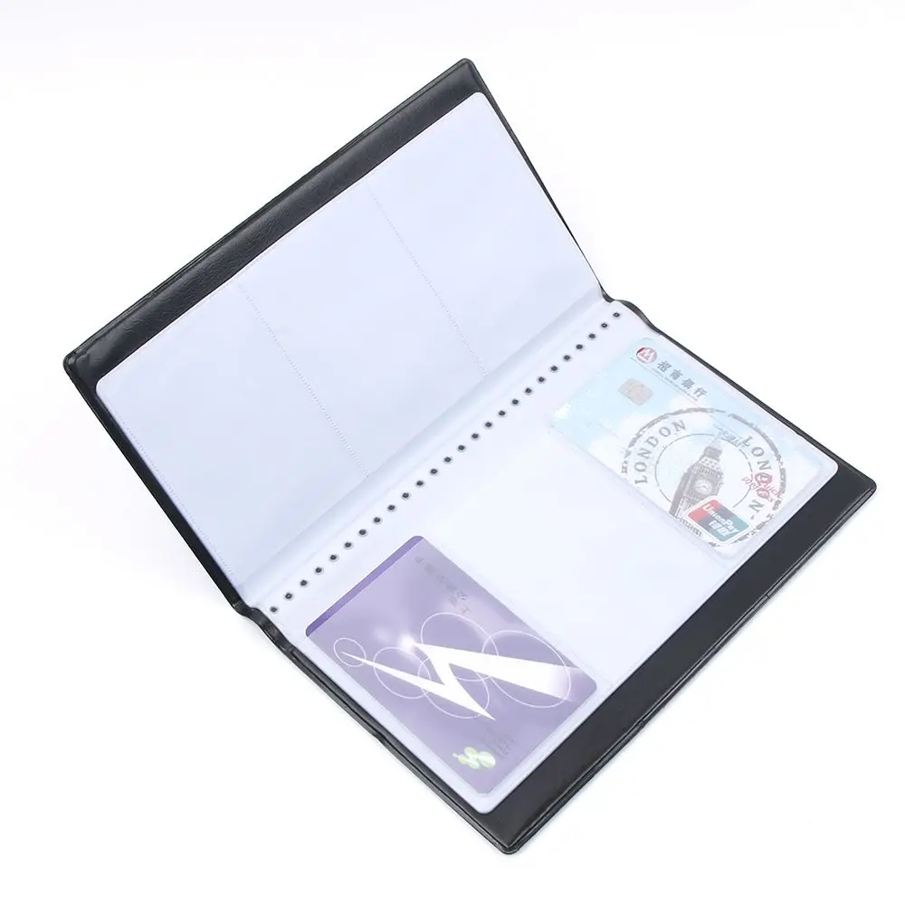 60 кредитных карт деловая искусственная кожа идентификационных книга чехол
