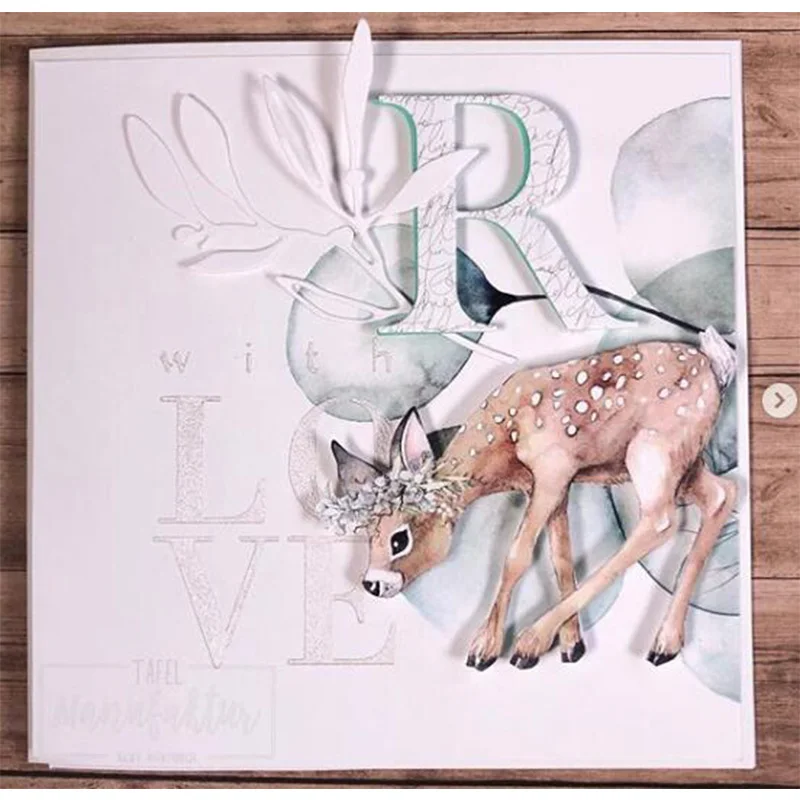 Металлические штампы в виде ветки с листьями пресс форма новинка 2019 для