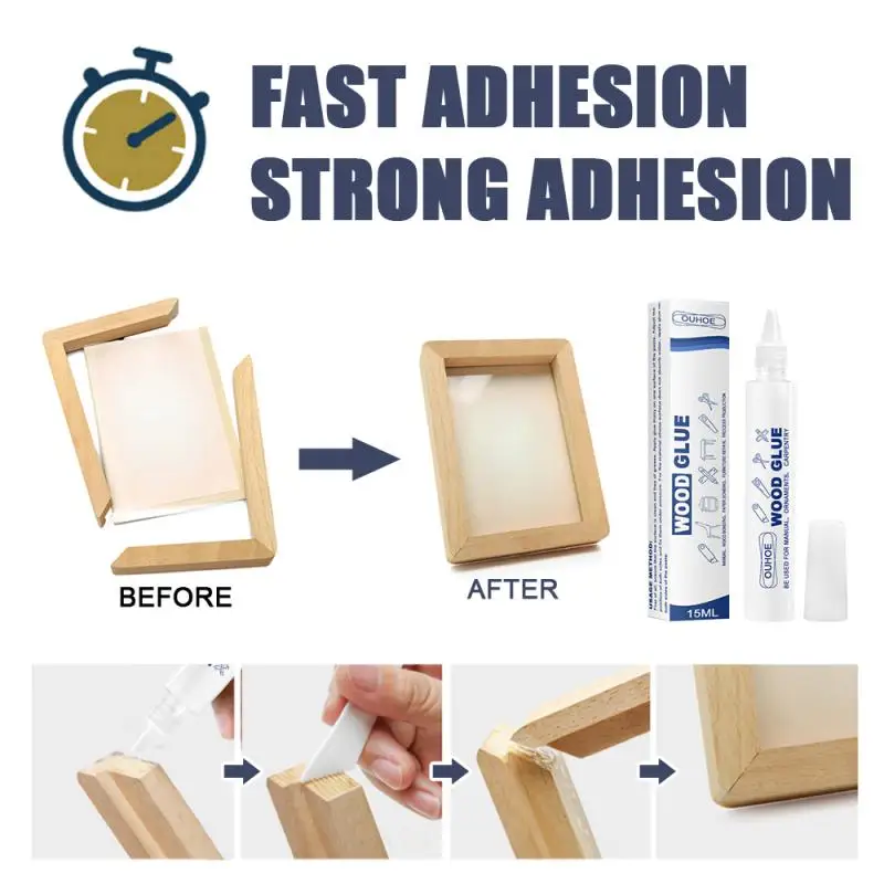 Водонепроницаемый деревянный клей 1 шт. натуральный прочный для деревянных