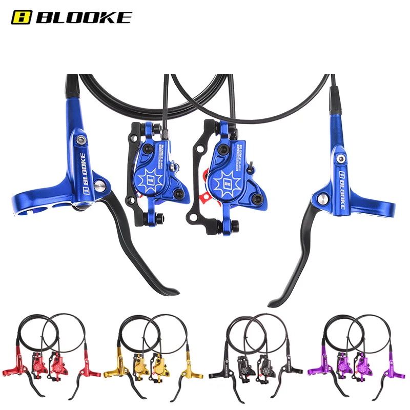 

BLOOKE MTB Bike Oil Disc Brake 160mm Rotor Caliper Hydraulic Calliperplate Front Rear Handle A B-pillar CNC Bike Parts Cycling