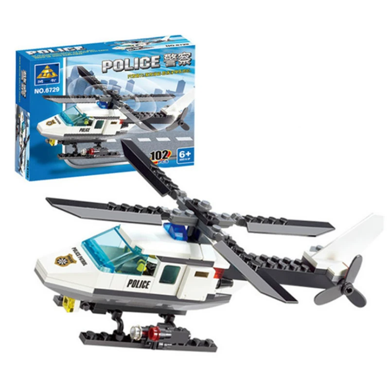 102 шт. самолета RC вертолет строительные блоки комплект кирпичи брендовый игрушки
