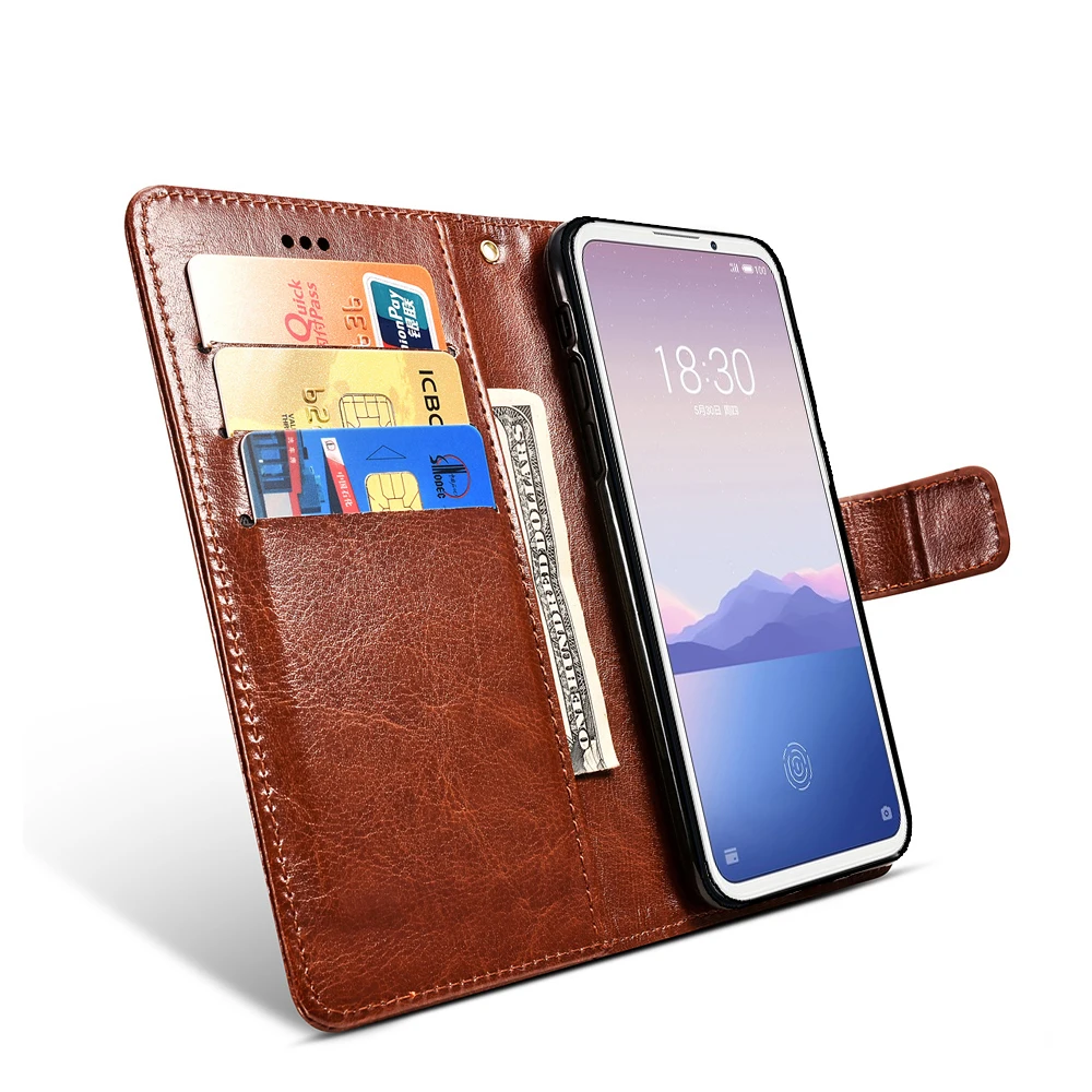 Чехол-книжка из ПУ кожи для Meizu 16Xs защитный чехол-подставка с держателем карт 16 Xs