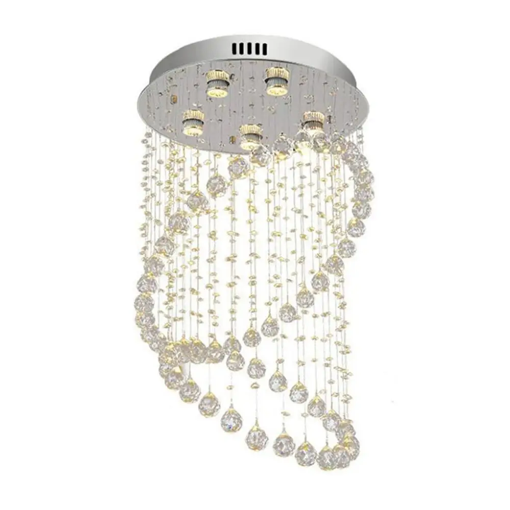 Хрустальная люстра для прихожей D50 * h80 см чулана ванной спальни 5 светодиодный ных