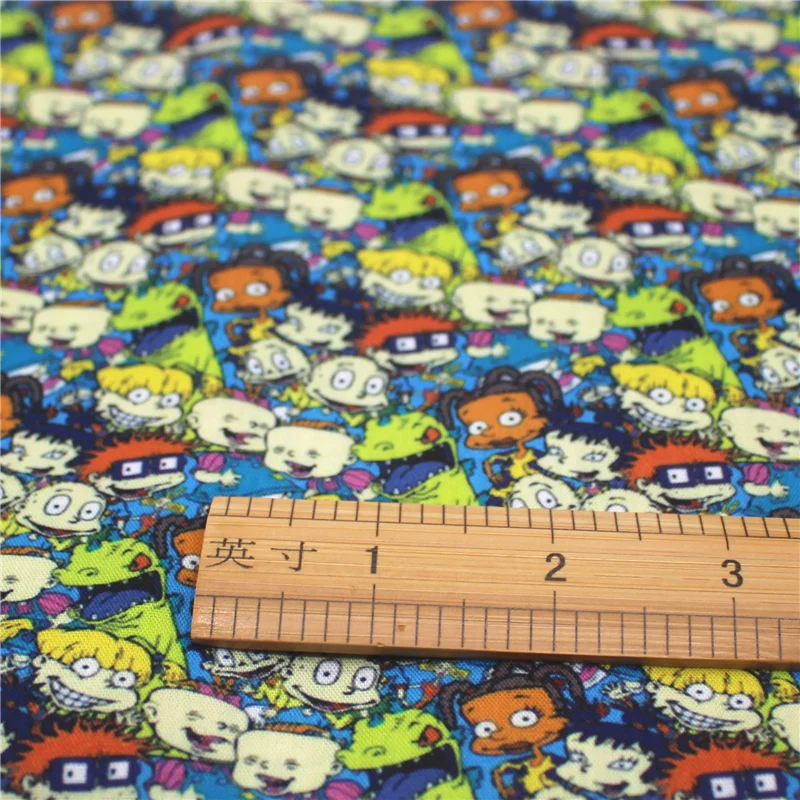 45*140 см Лоскутная Классическая хлопковая маска из полиэстера с принтом персонажа