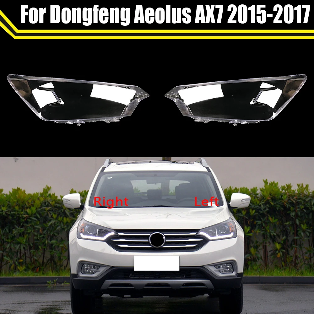 Auto Case Headlamp Caps For Dongfeng Aeolus AX7 2015 2016 2017 Headlight Lens Cover Lampshade Lampcover Head Lamp Glass Shell
