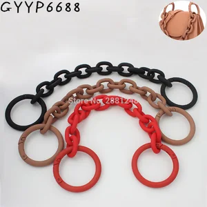 50 см 4 вида цветов персонализированные матовые полимерные ручки Мини Губная помада кошелек сумка акриловое украшение толстая цепочка аксессуары