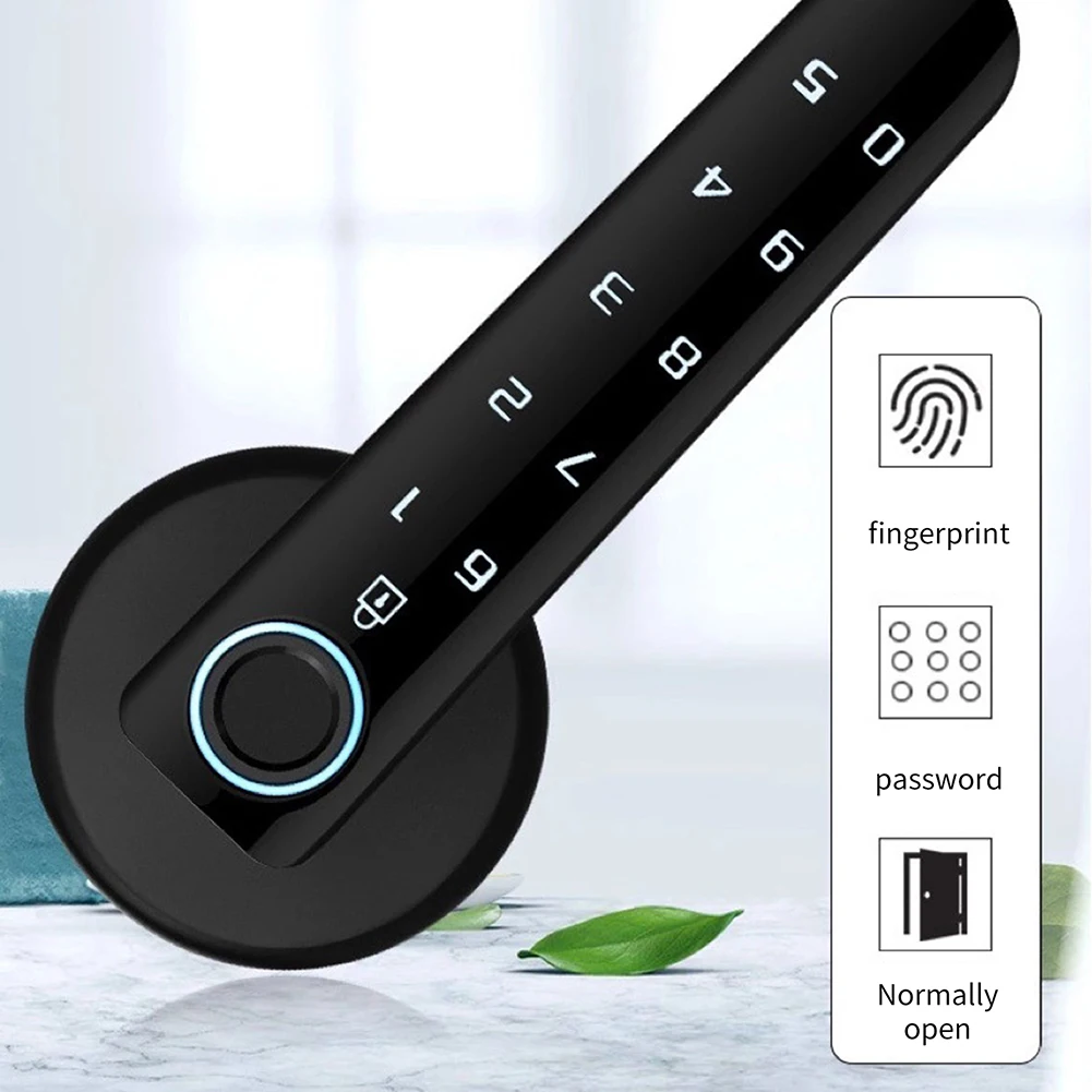 

Biometric Fingerprint Password Lock Auto Security Smart Electric biometrics Door Lock for Home Interface Fingerprint Capacity50