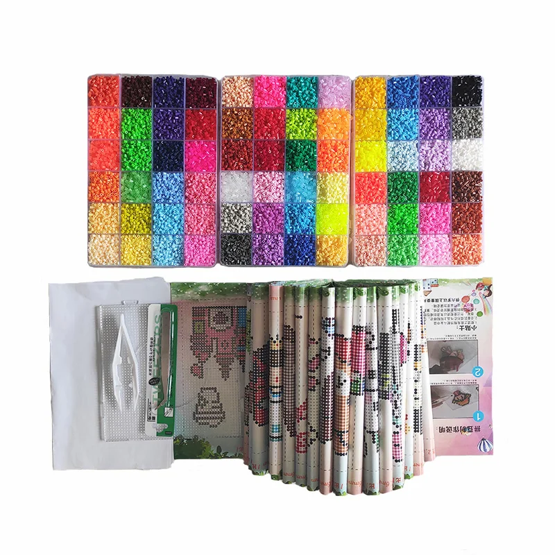 

2.6mm beads 24/72box Packing Hama Beads Education Toys Iron Handmaking Perler Fuse Mini Beads Tool Kit for DIY Toys for Girls