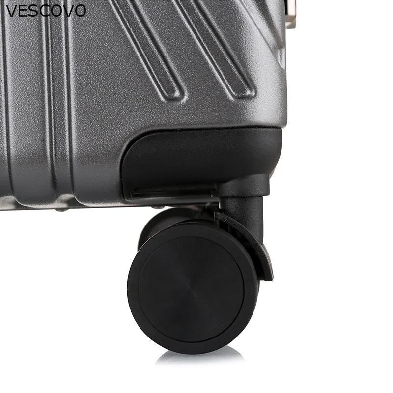 Новый сверхлегкий чемодан VESCOVO 100% Дорожный с алюминиевой рамой на колесиках 20