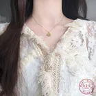Женское винтажное ожерелье из стерлингового серебра 925 пробы с подвеской из натурального лунного камня, простое роскошное платье, ювелирные аксессуары
