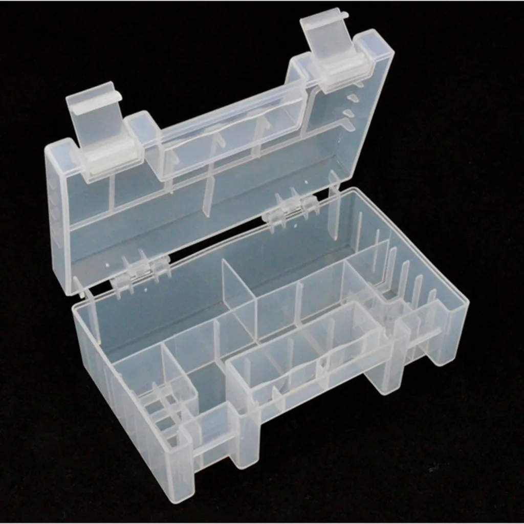 

Hard Plastic Clear Case Cover Holder Aa/aaa Battery Storage Box Practical And Durable Multifunction Storage Box Holder Box