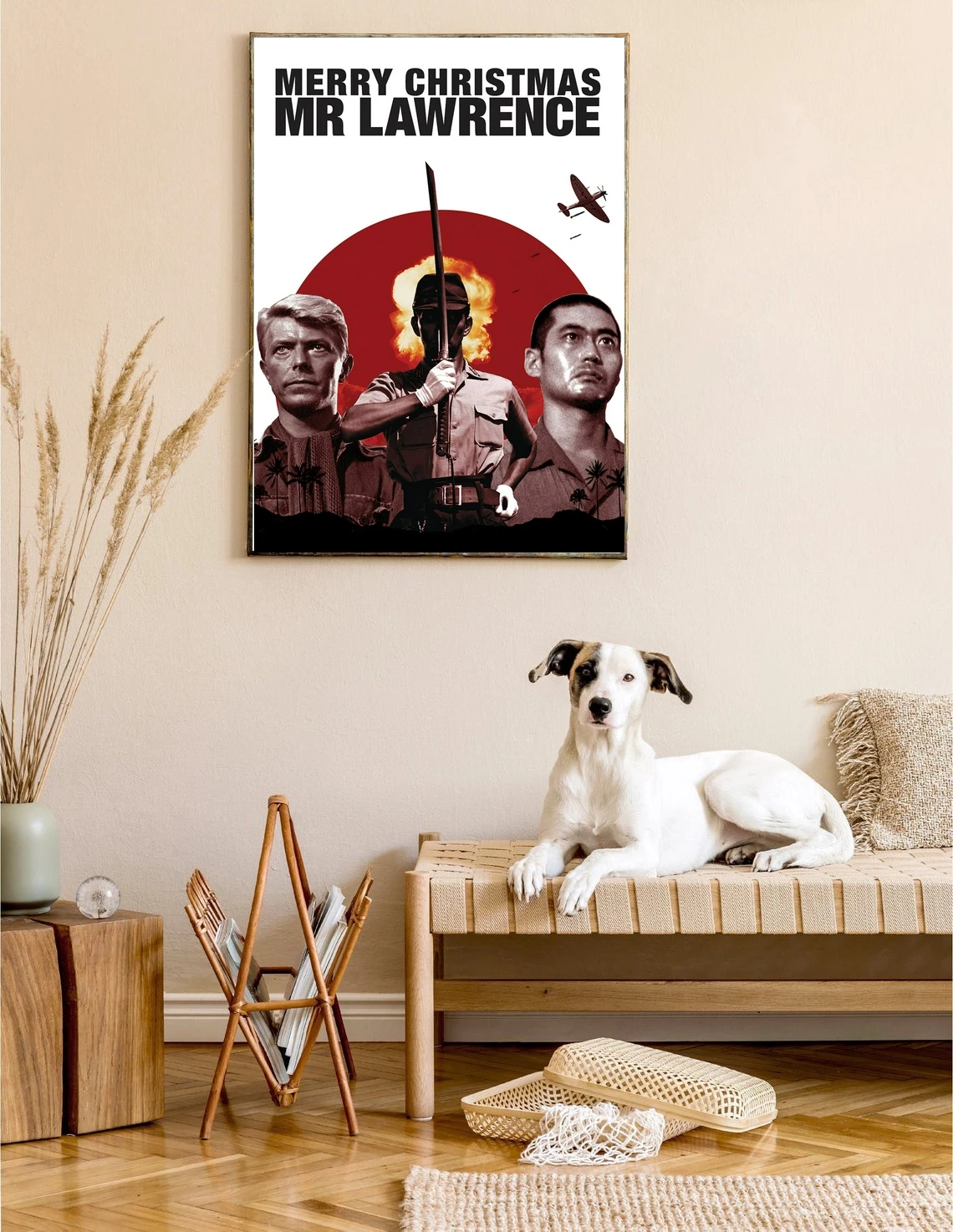 Постер с надписью Merry Christmas (1983) постер британская и японская война пленка Дэвида