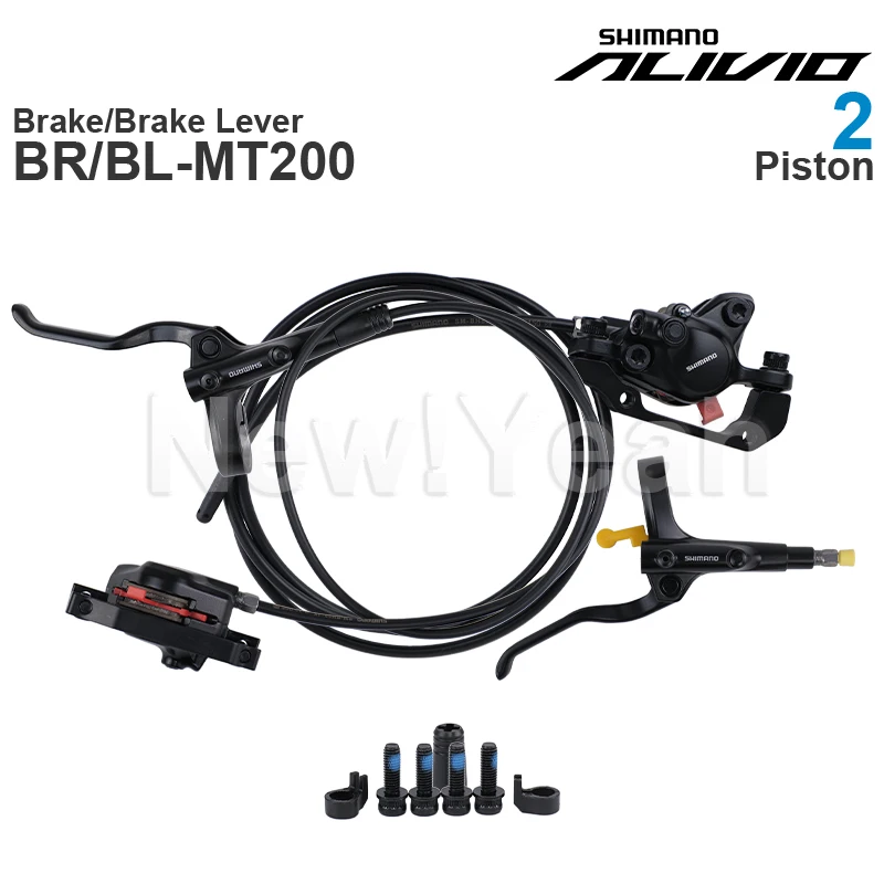 Shimano ALIVIO M3100 MT200 Hydraulic DISC brake Groupset Brake Lever and 2-Piston Caliper with Hose | Спорт и развлечения