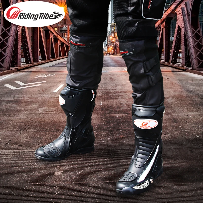 Мотоциклетные ботинки для верховой езды женская и мужская обувь защитные