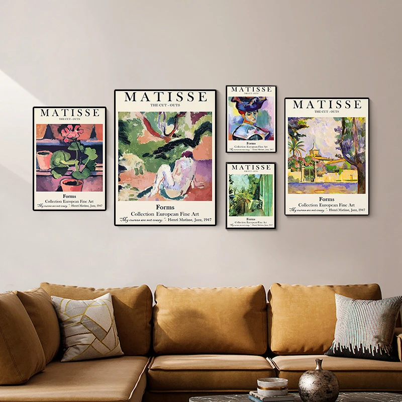

Abstract Matisse Girl Flowers Landscape Nordic Posters And Prints Wall Art Canvas Painting Wall Pictures For Living Room Decor